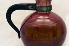 early_california_brown_carafe_with_organdie_plaid_top